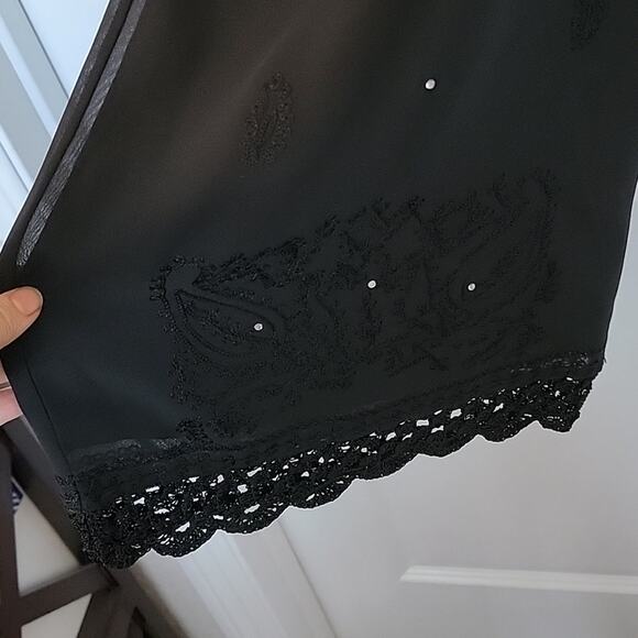 Vintage Soft Surroundings Jeweled Wide Leg Pants, XL - Picture 3 of 8